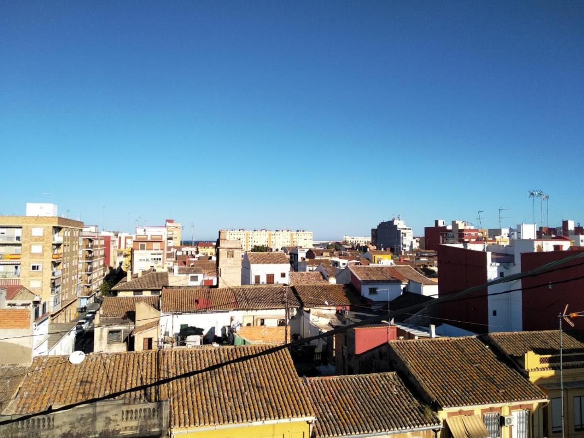 Acogedor Estudio A Metros De La Playa, Con Zonas Comunes Y Terraza 3B Valencia Exterior foto